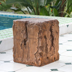 Amira Outdoor and Indoor Stump Shape MGO Side Table