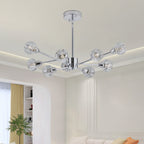 28" Modern Crystal Chandeliers with 9 Lights