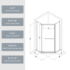 Goodyo Neo-Angle Frameless Shower Door