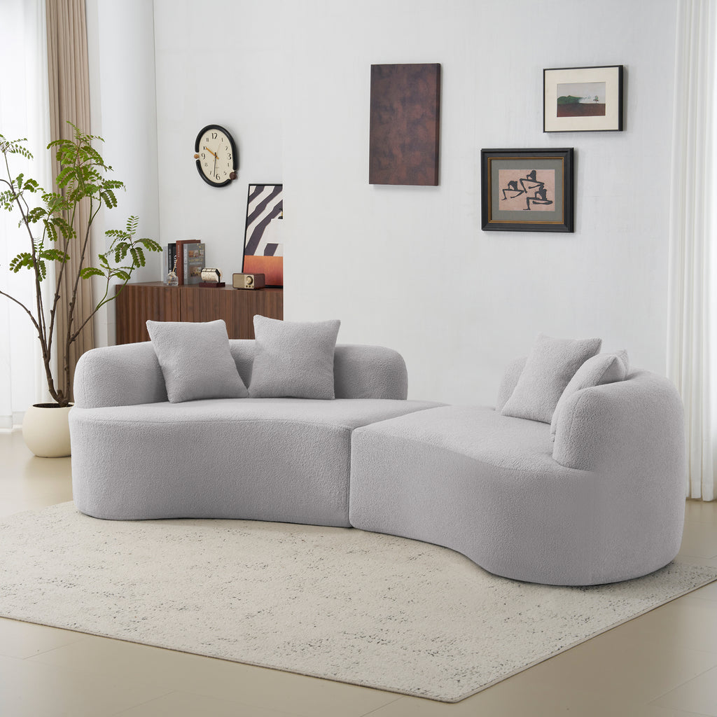 Curved Four Seater Sofa