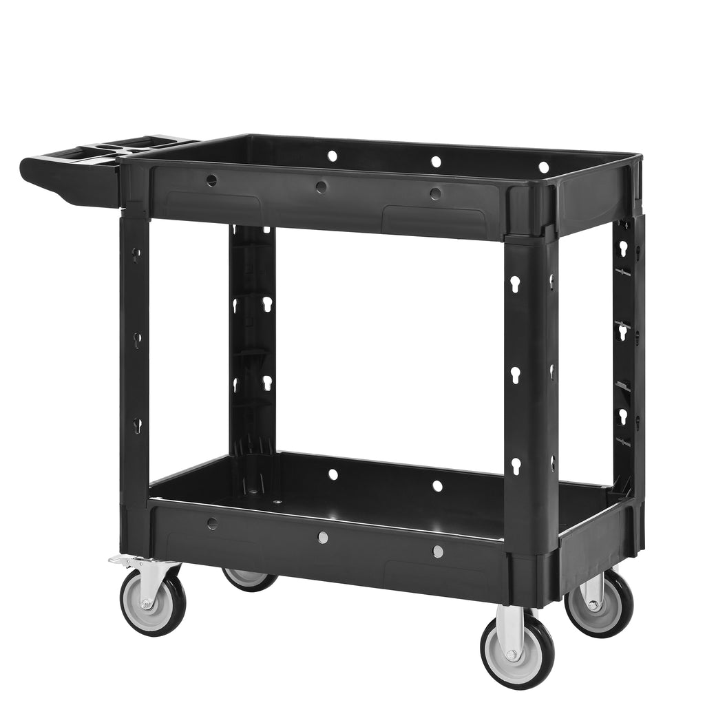 Two-Shelf Utility Cart with Wheels