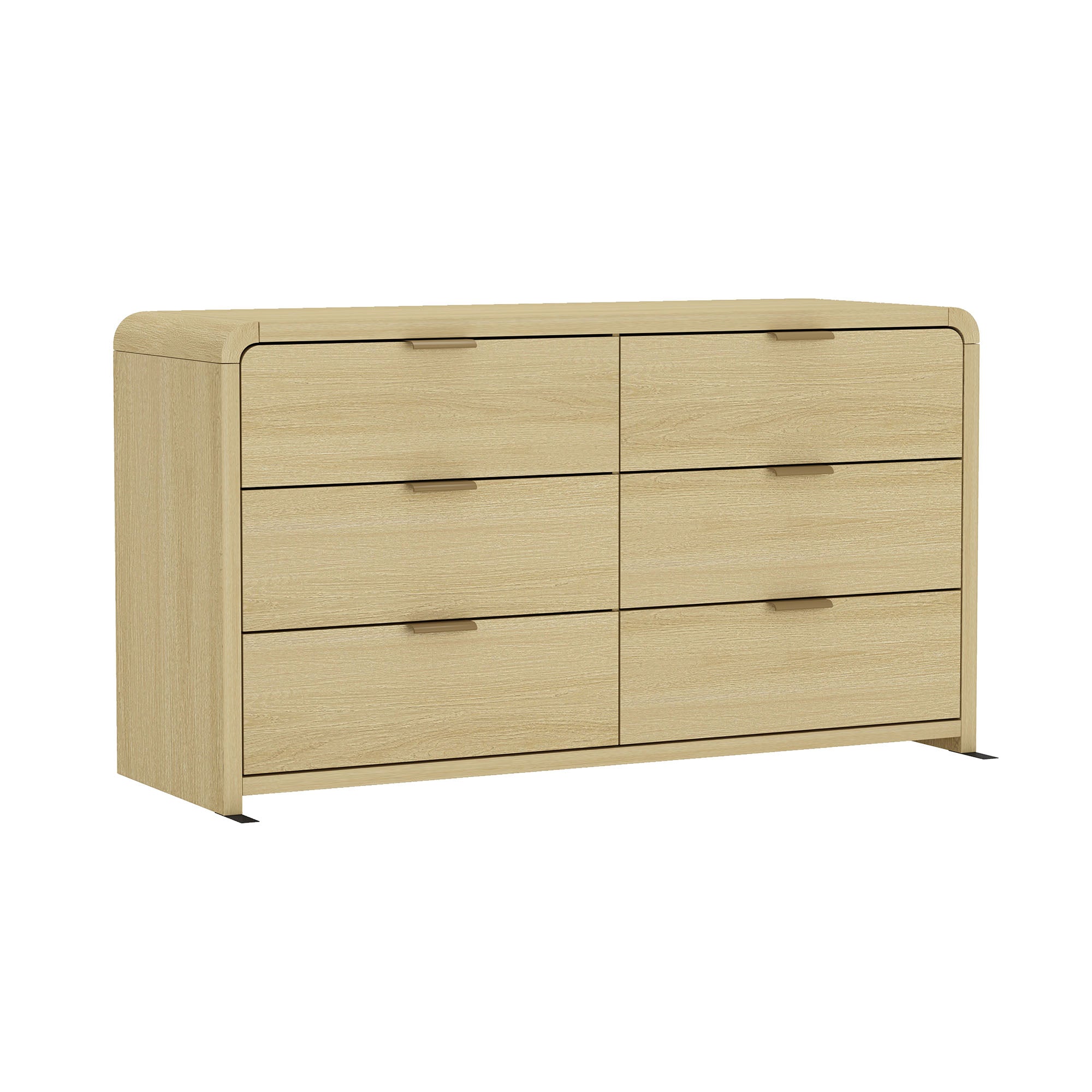Grace Modern 60 Double Dresser with 6 Drawers
