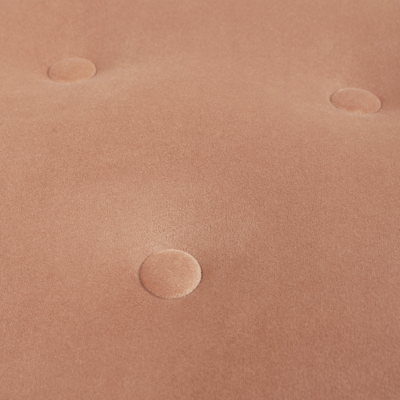 Yolanda 24" Round Upholstered Accent Ottoman, Peach