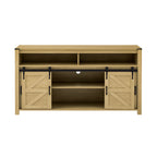 U_STYLE 59.3'' Sideboard with Sliding Barn Door and Mesh Panels
