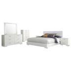 August Glossy Modern Bedroom Set