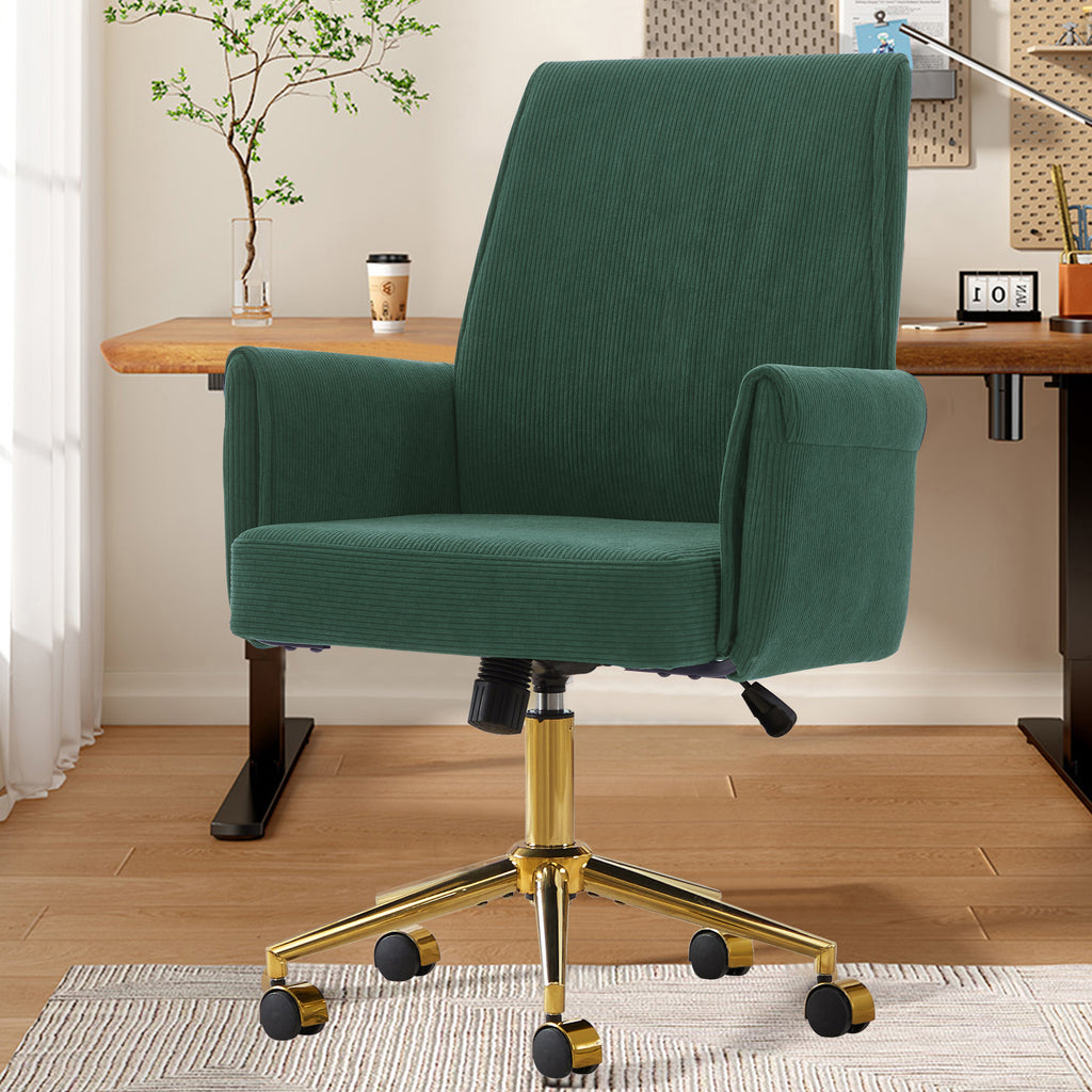Mid-Back Liftable Office Chair in Green