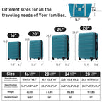 Hardshell Luggage Sets 4 pcs + Bag Spinner Suitcase with TSA Lock
