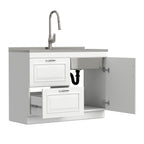 Darwin All-In-One 46-Inch Laundry Utility Sink and Cabinet