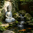 16'' Weatherproof Resin Buddha Garden Statue