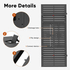 63"-92" Extendable Aluminum Outdoor Dining Table