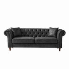 Chesterfield Tech Fabric Sofa - 83 Inch