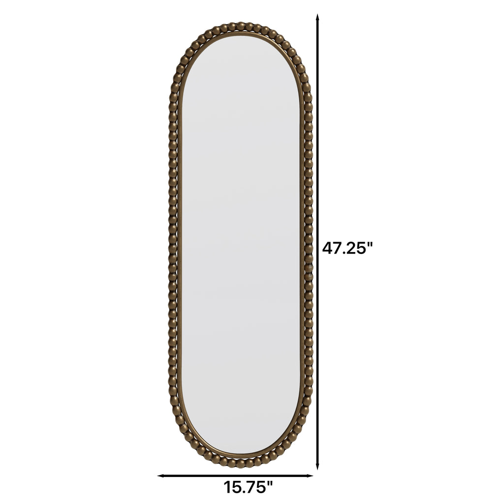 Iron Art Oval Retro Mirror, Antique Effect