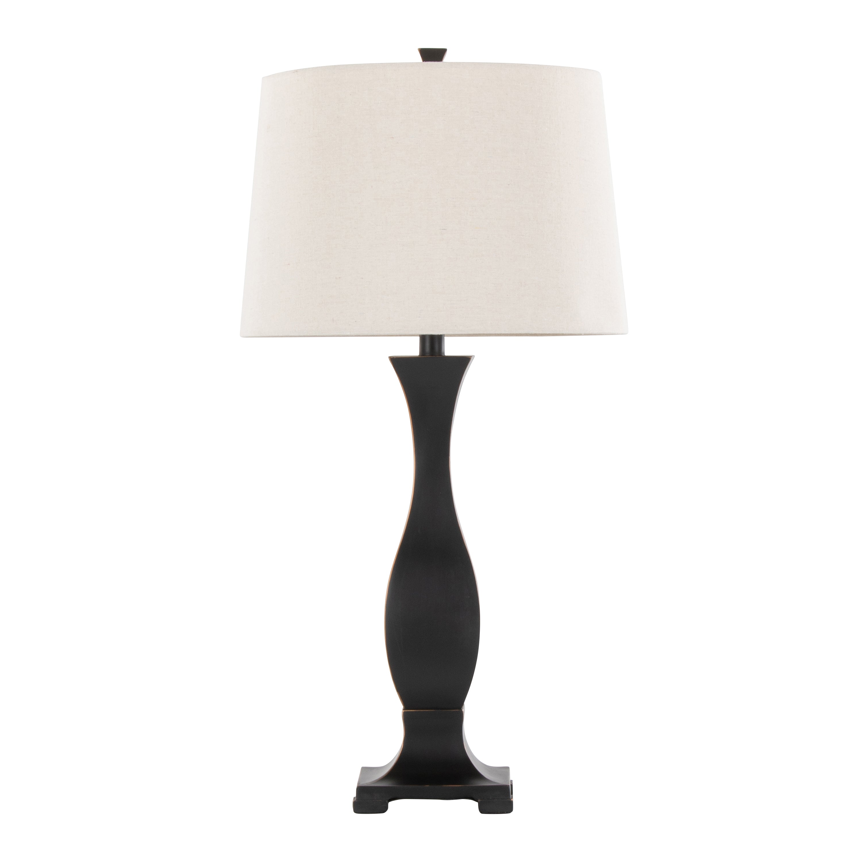 29" Contemporary Polyresin Table Lamp in Oil Rubbed Bronze