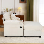 Ergonomic Oversized Chair with Ottoman