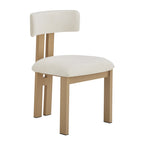 Upholstered Armless Dining Chairs With Metal Legs (Set of 2)