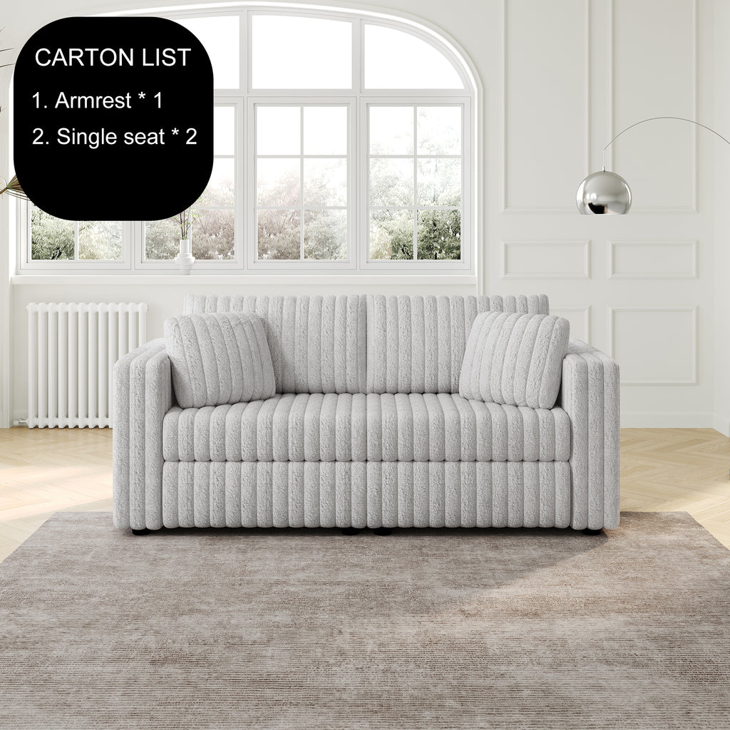 75.6" Soft Modular 2-Person Sofa