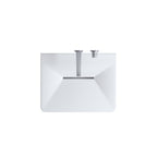 Modern Wall-Mounted Solid Surface Pedestal Sink