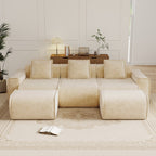 Streamlined Design Modular 3 Seat U Shape Sectional Sofa