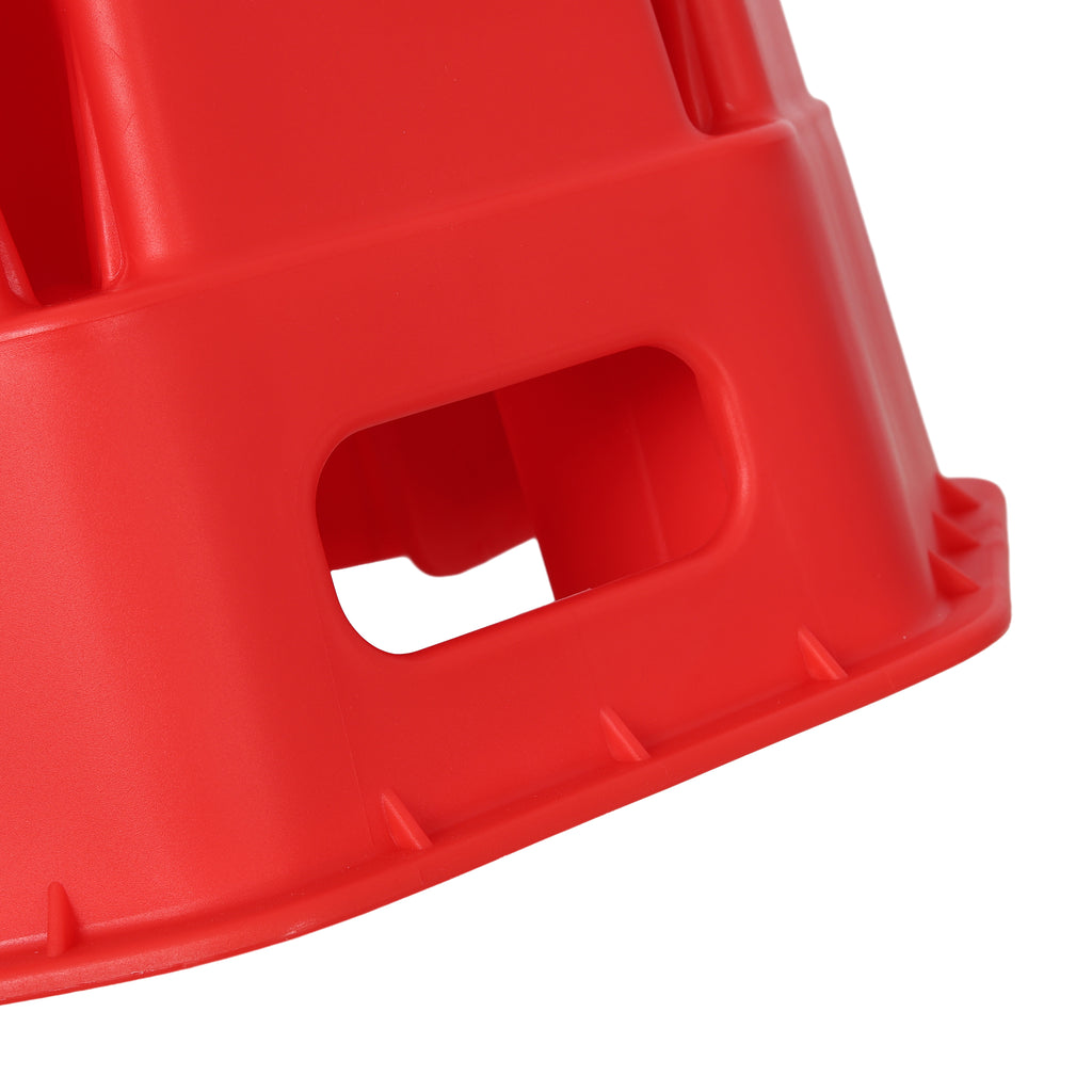 RV Jack Block 6-Inch, 2-Pack with Carry Bag and Rope, Red