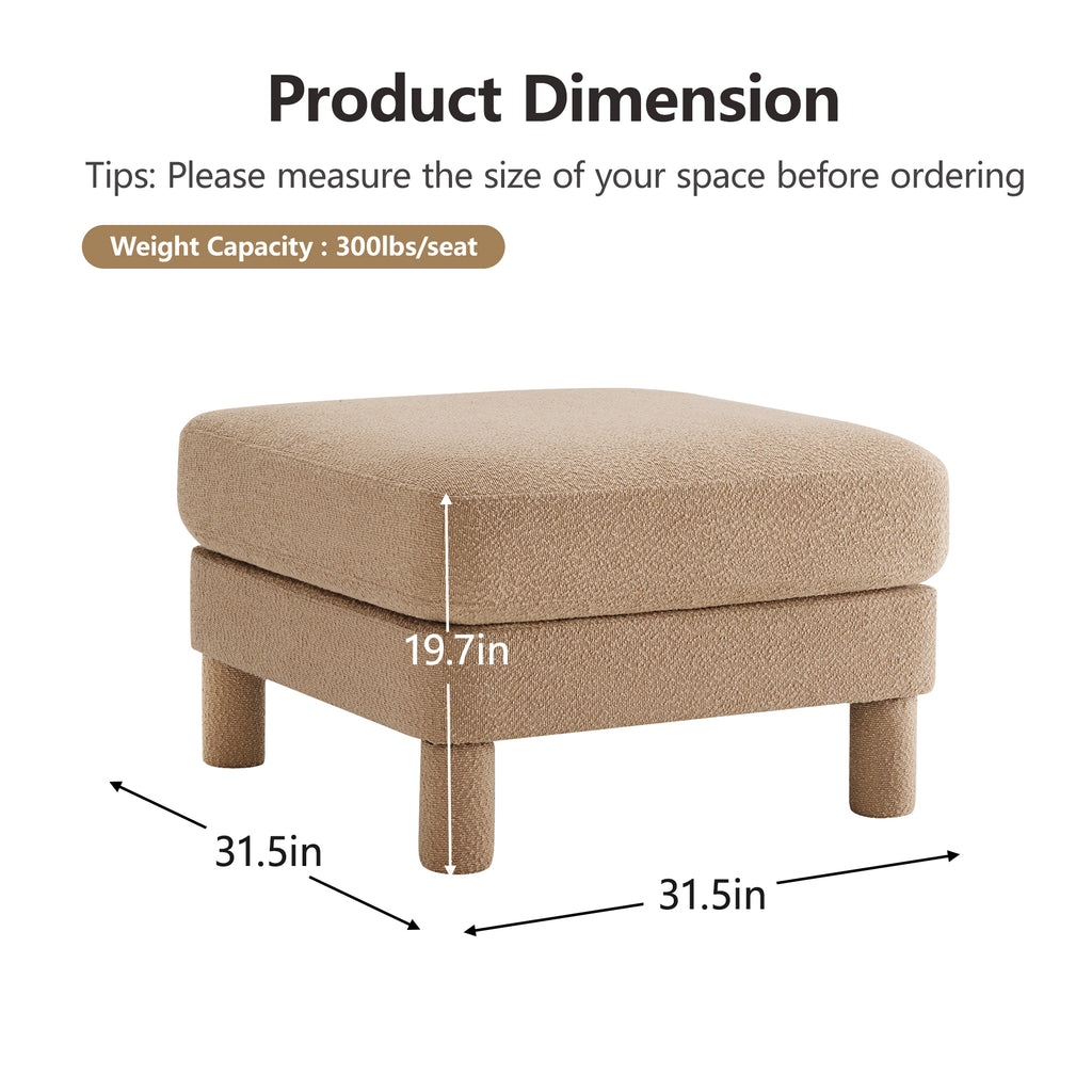Ottoman Polyester-Coffee