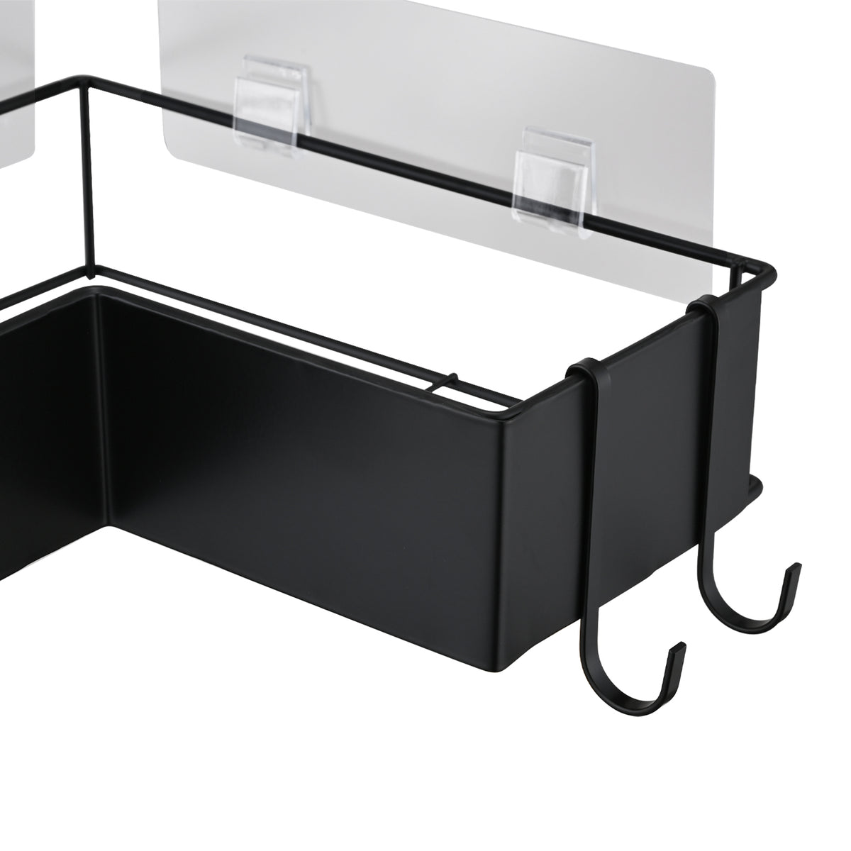 2-Pack Drill-Free Adhesive Corner Shower Caddy Organizer