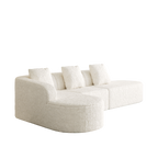 111.8-Inch L-Shaped Curved Modular Sofa