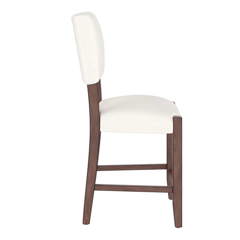 Mid Century Modern Bar Stools Set of 2, 40.4" Counter Stools with Back