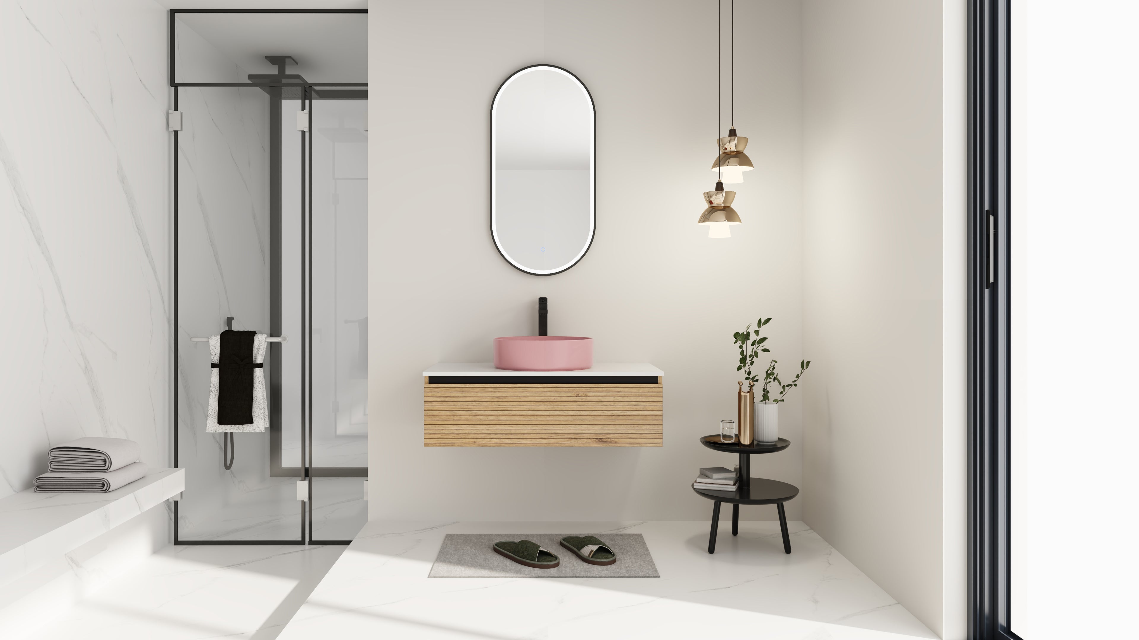 36'' Wall-Mounted Bathroom Vanity