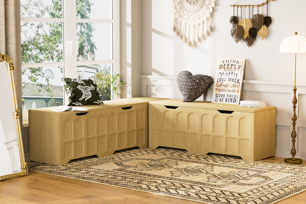 3-Piece L-Shaped Multifunctional Storage Bench