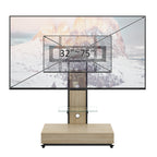 Elegant Mobile TV Stand with Push-Pull Drawer