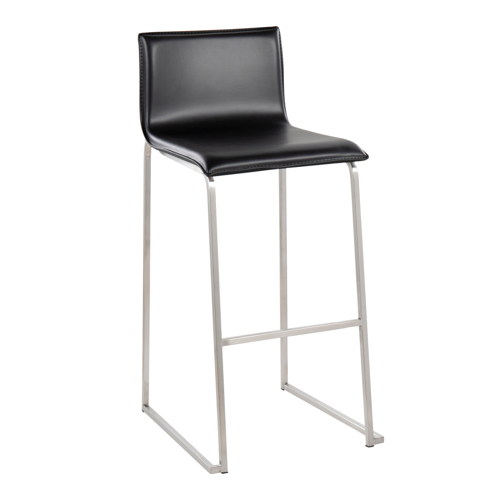 Contemporary Barstool in Stainless Steel