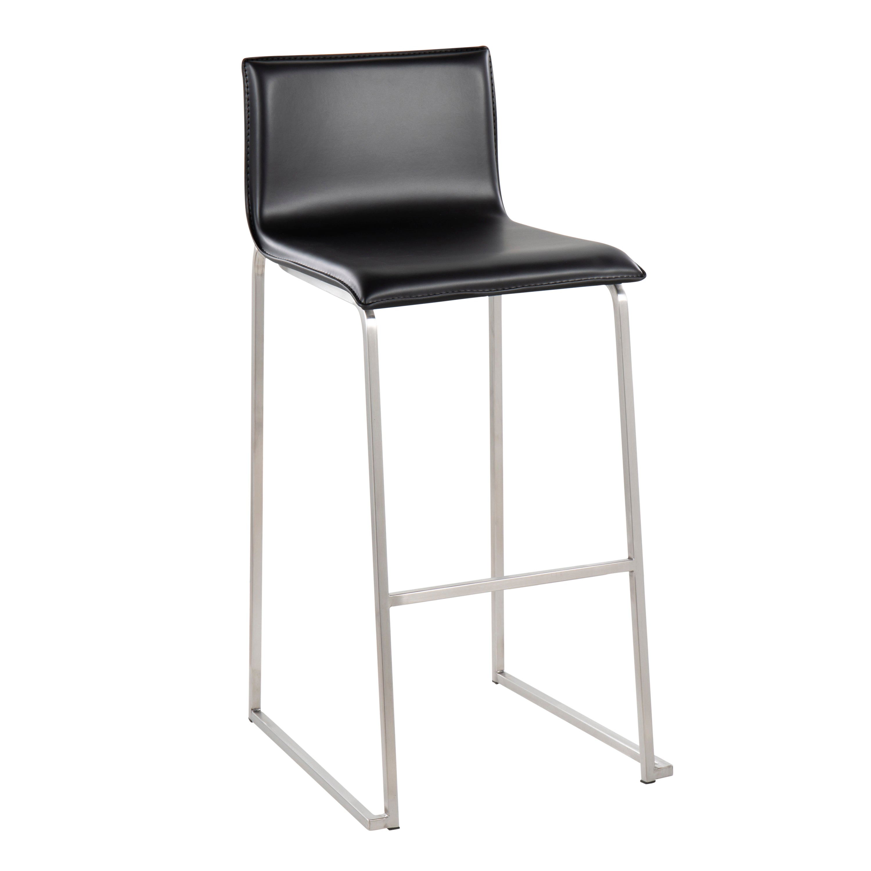 Contemporary Barstool in Stainless Steel
