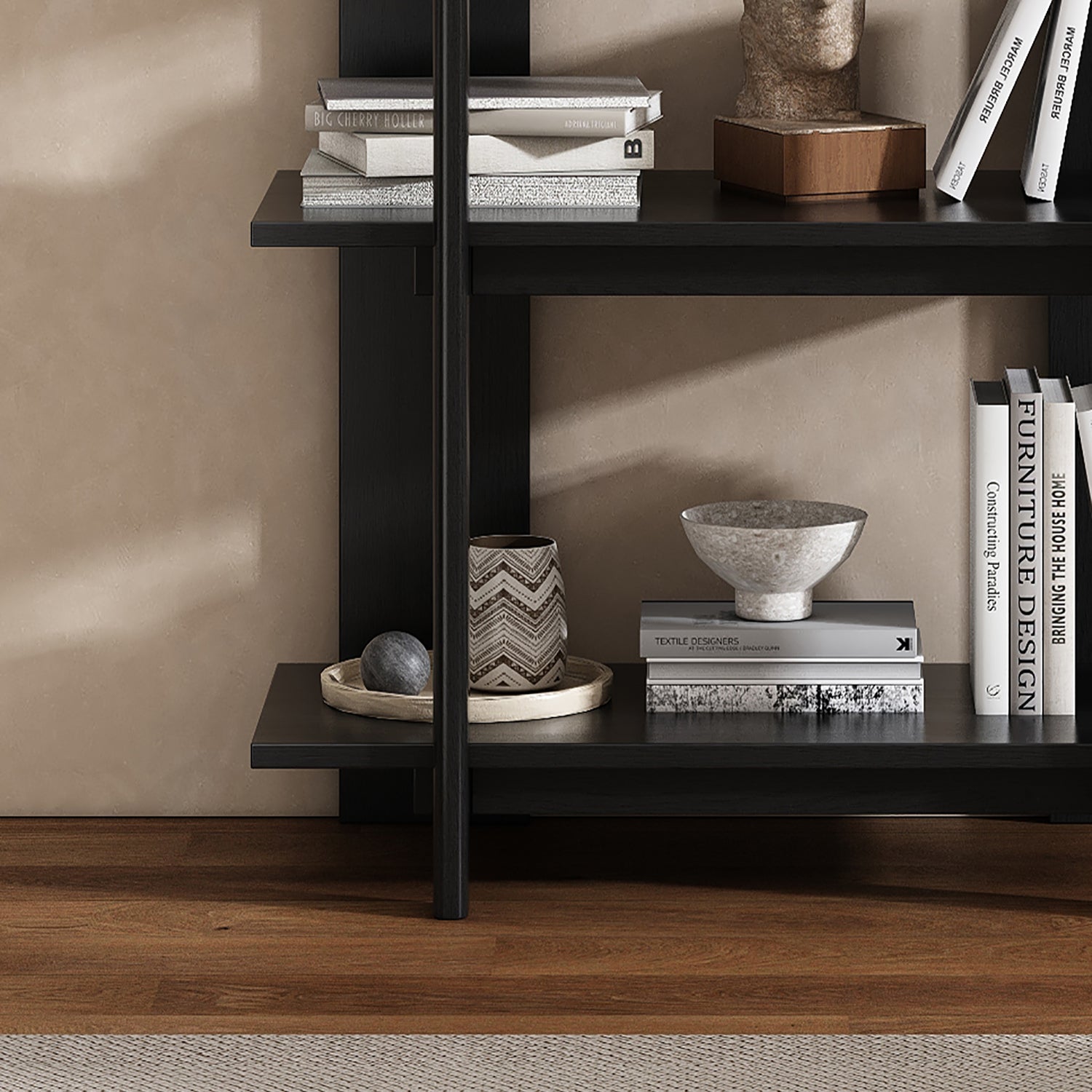 4-Tier Wooden Open Bookcase