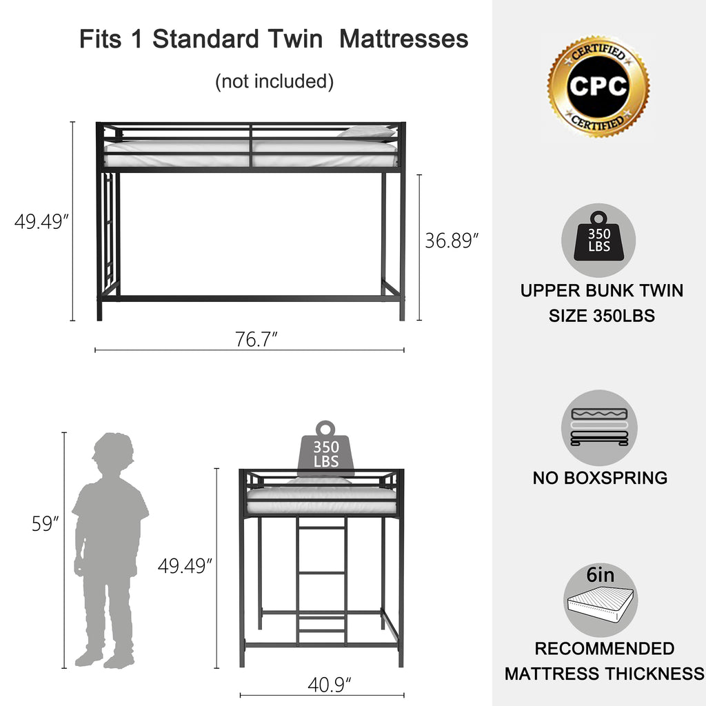 Adam Sturdy Junior Twin Loft Bed