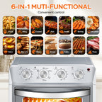 Plum Chef Air Fryer Oven 27.5QT, 6-in-1 Countertop Oven