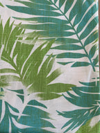 6 Pack Outdoor Pillow Covers - Tropical Palm Aqua
