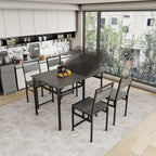 Extendable Dining Table Set with 4 Chairs