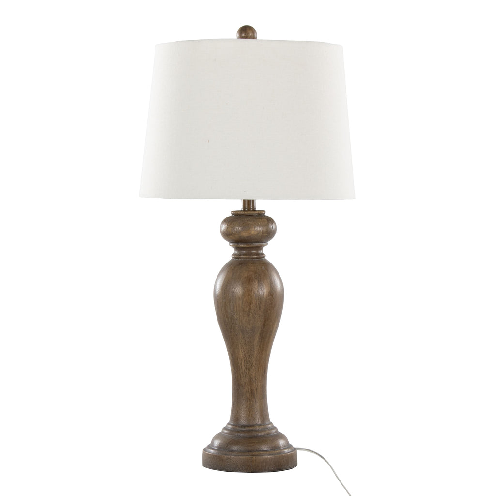 Peppa 31" Contemporary Polyresin Table Lamp in Opal