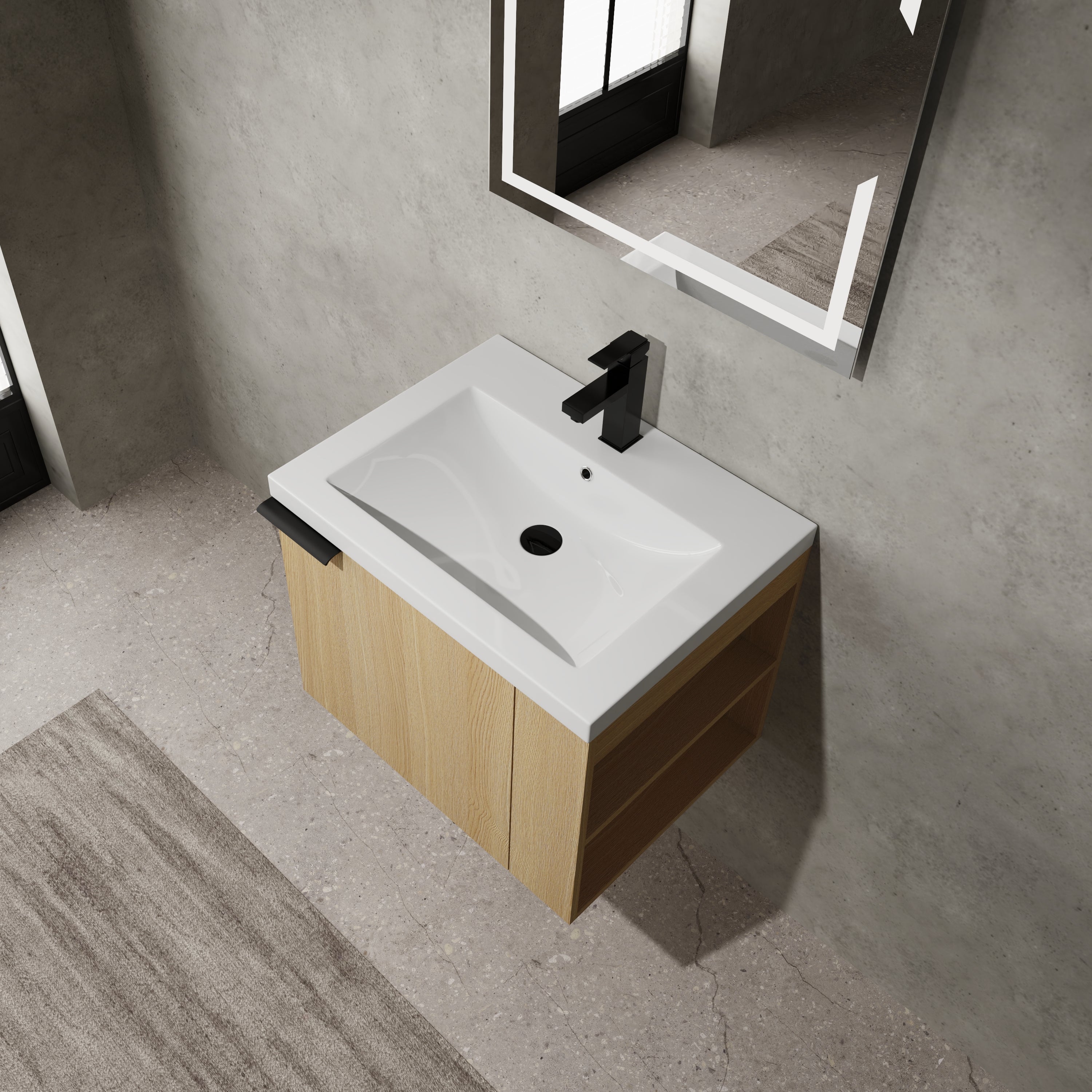 24" Bathroom Vanity Sink Combo for Big Space