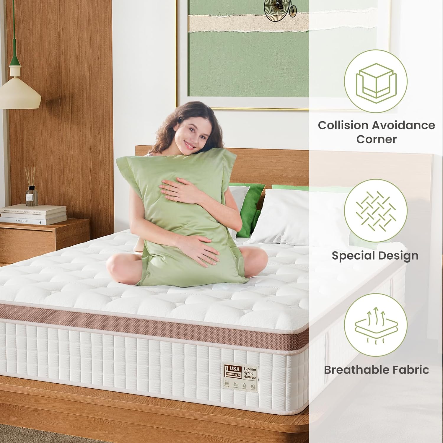 14 Inch Firm Hybrid Mattress – King Size