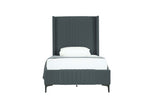 Promenade Upholstered Velvet Twin Bed