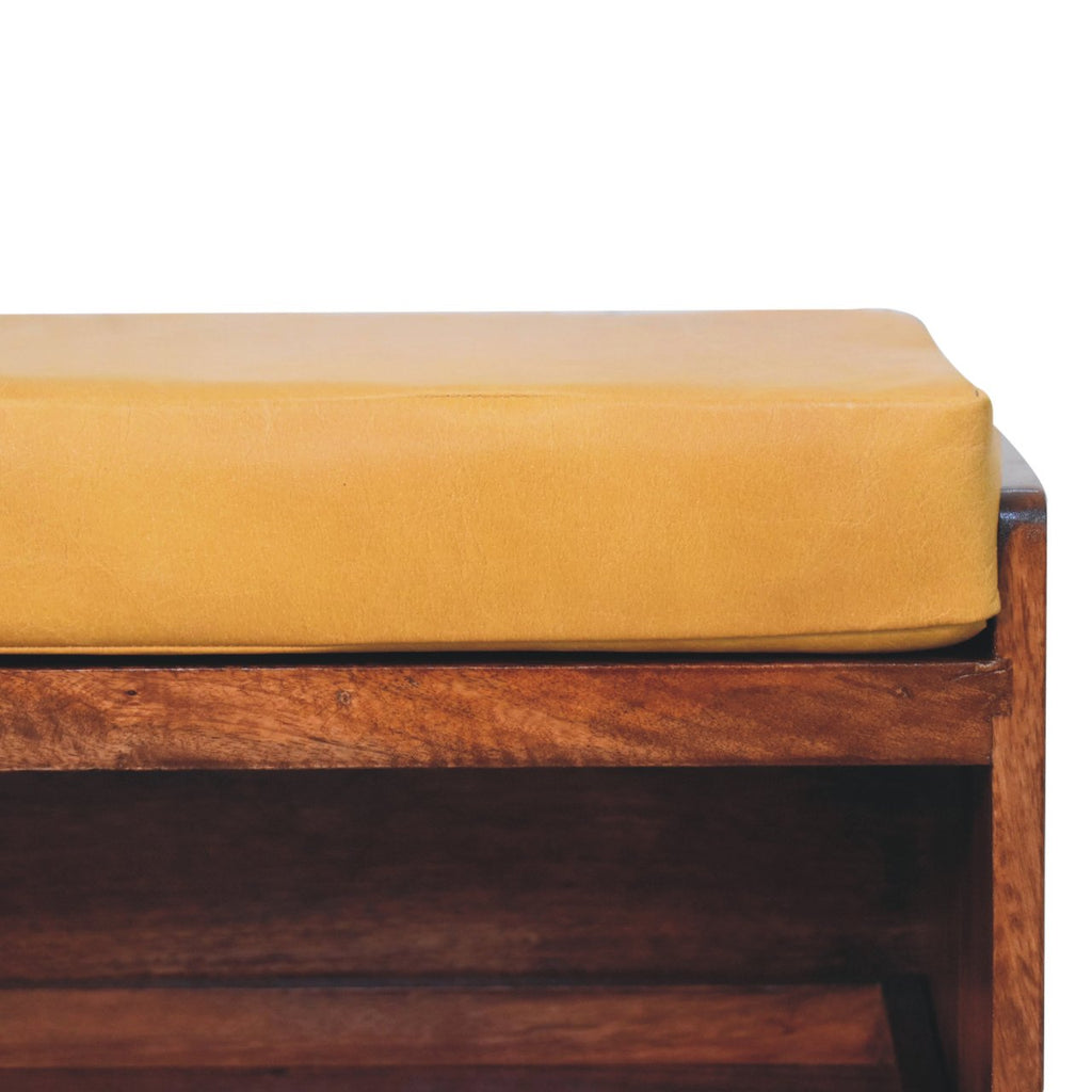 Solid Wood Buffalo Hide Pull Out Honey Storage Cabinet