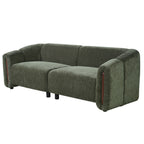 87.4" Modern Minimalist Curved Block Sofa