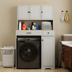 Over the Washer, Dryer and Robot Vacuum Storage Cabinet