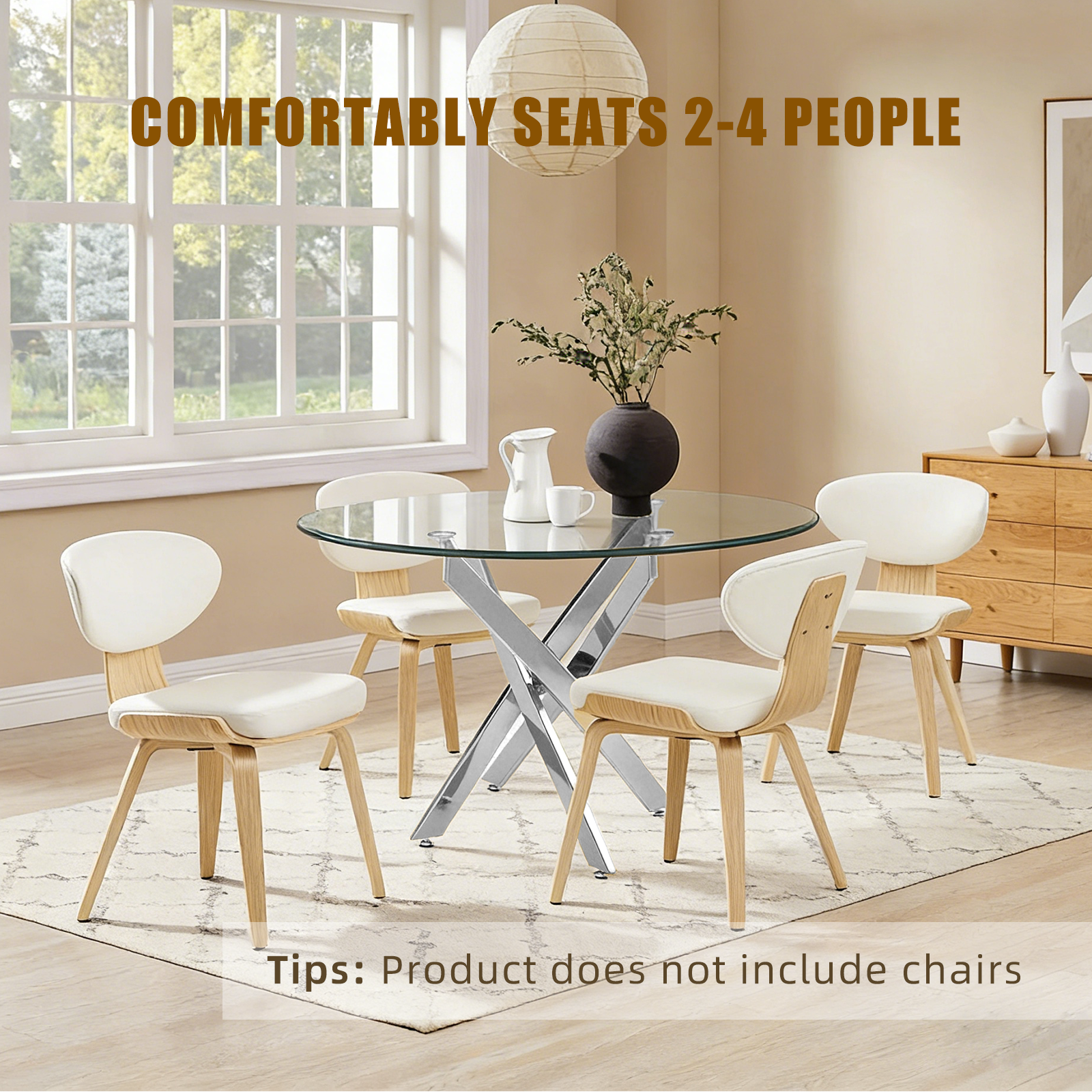 Modern Round Glass Table