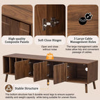 68" Mid-Century Modern TV Stand, Media Console Table
