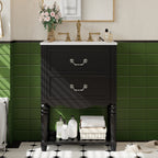 24" Bathroom Vanity with Ceramic Sink