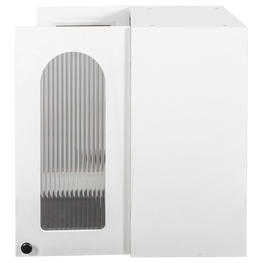 Wall Cabinet with Arched Glass Doors