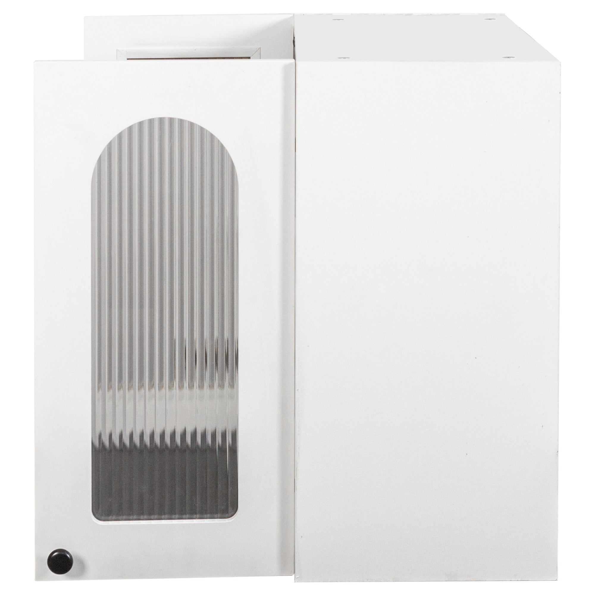 Wall Cabinet with Arched Glass Doors