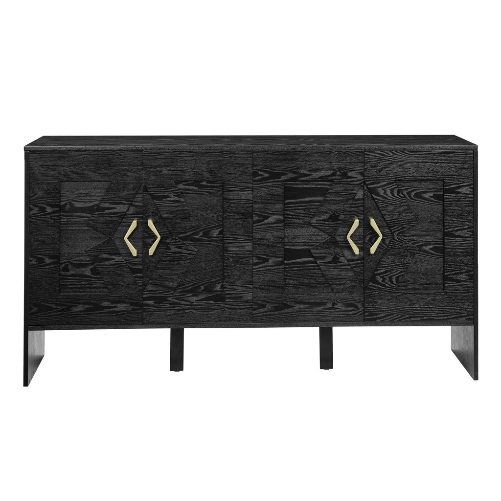 60" Mid Century Modern Sideboard Buffet Cabinet